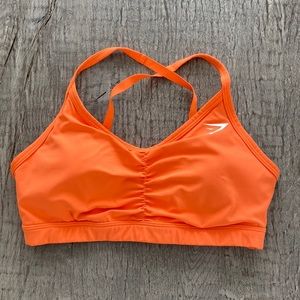 Never used gymshark ruched sport bra size medium
